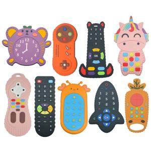 Custom Color Silicone Teether Toy Remote Control Shape Silicone Chew Toy