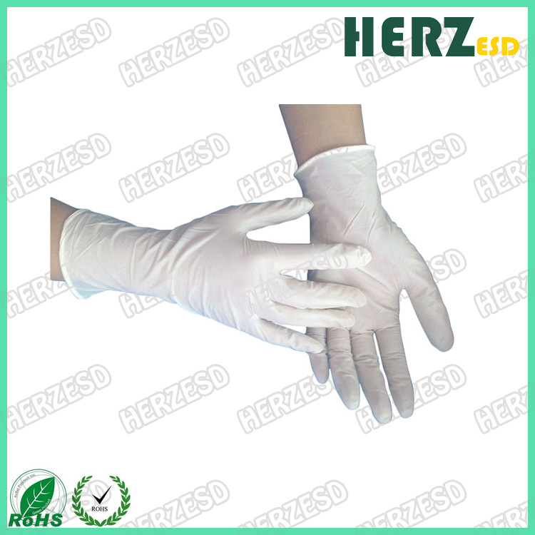 Waterproof Anti Oil ESD Hand Gloves , Nitrile Exam Gloves Powder Free Stretchable