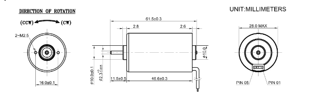Electric Tools Motor 6-26V 5-25W 1.9-1.2A 6095-11000RPM For Power Tools Go-Gold