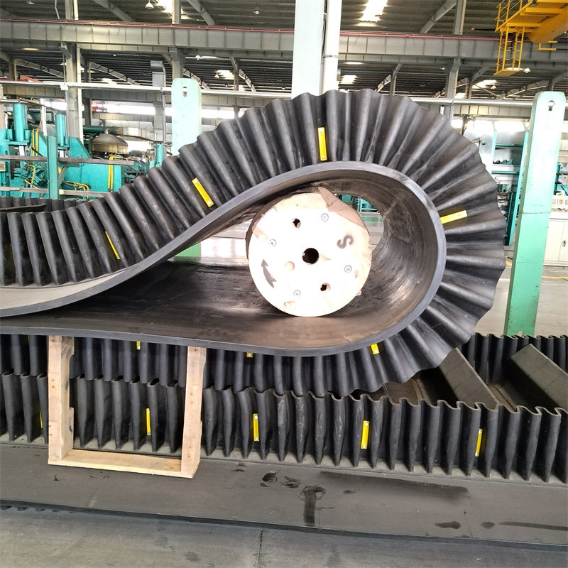Strong Adhesion Rubber Multi Ply Textile Corrugated Sidewall Conveyor Belt