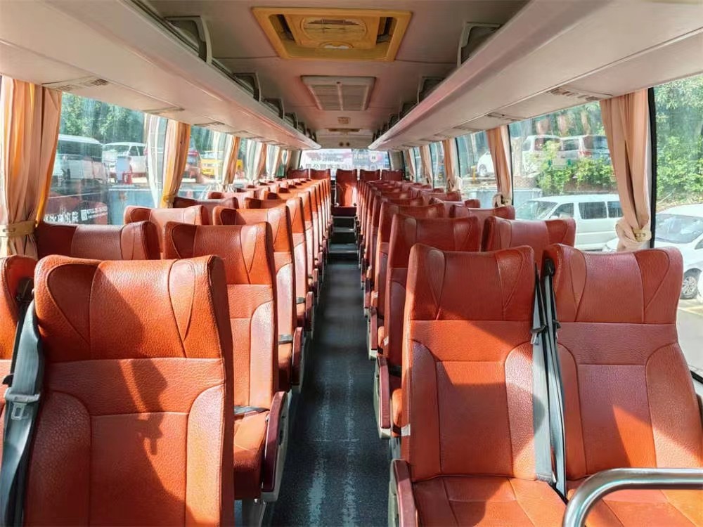 2015 Year 49 Seater Used Golden Dragon Bus XML6113 Second Hand Coach LHD With Luxury Inside