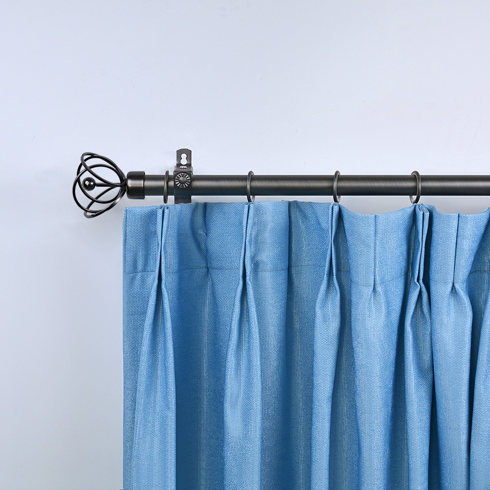 28mm Adjustable Length Curtain Rod Finials Set Home Decoration