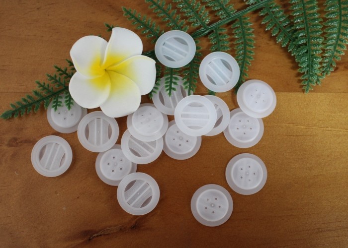 HDPE One Way Degassing Valve Single Air Vent Assemble On ziplockk Espresso Flat Bottom Coffee Bags