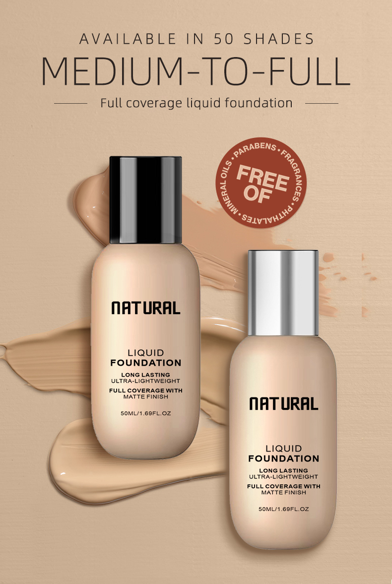OEM New Hot Liquid Foundat Makeup Set Private Label Includes Foundation Concealer Matte Sunscreen-Support Foundation Brush Set