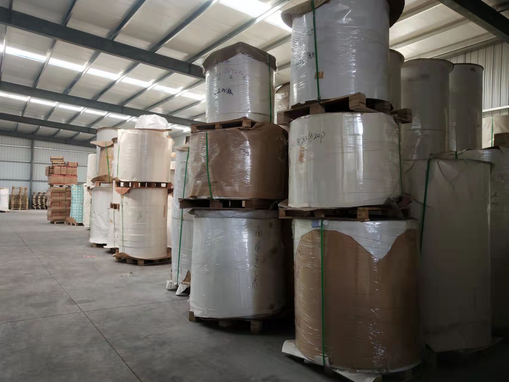 Factory Greaseproof Waterproof Single Double Wall PE Coated Kraft Paper Roll Food Grade Raw Material For Paper Cup