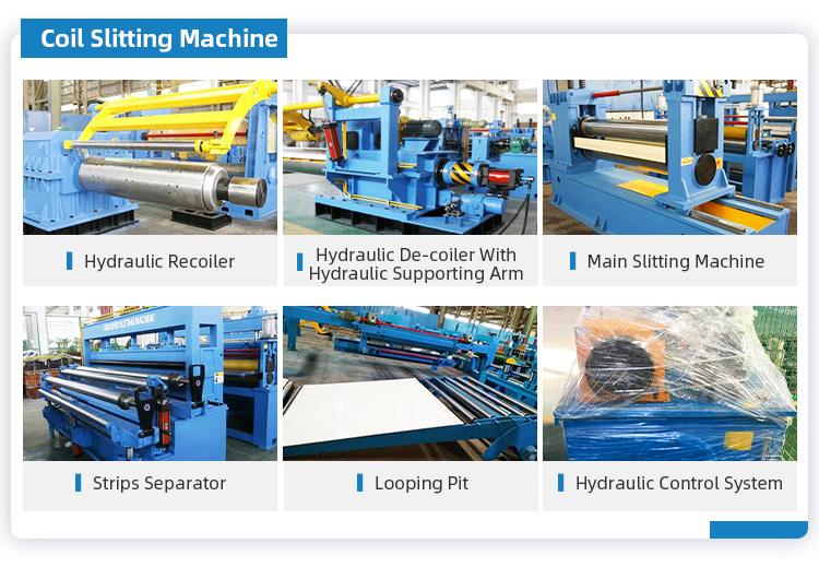 150KW Metal Steel Coil Slitter Coil Slitting Equipment High Speed