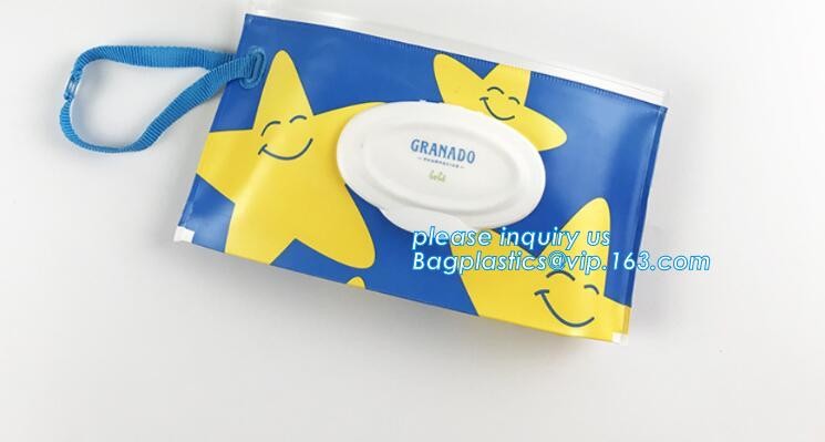 Eco-friendly reusable custom printed zipper top plastic EVA wet wipe, Cheap Custom Plastic packaging bag baby eva tissue