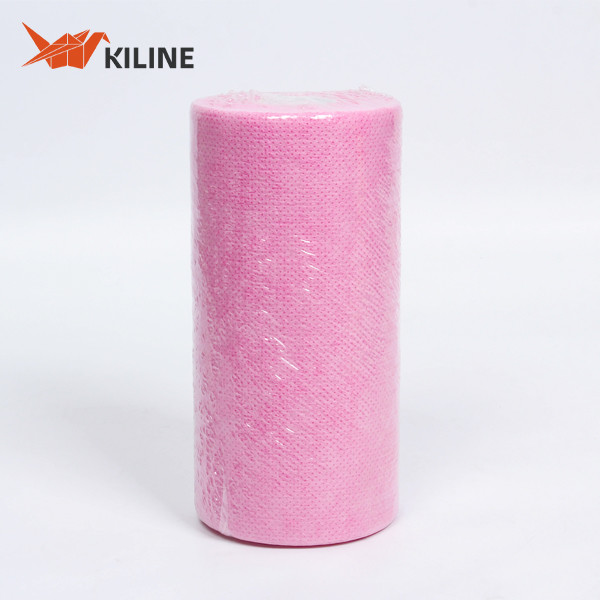 Quality Red 60gsm Disposable PP Dish Cloths Roll 60 Sheets for sale