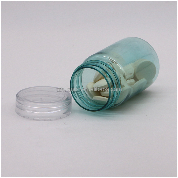 70ml PET Small Transparent Bottle Plastic Medicine Container with PS Cover OEM Service