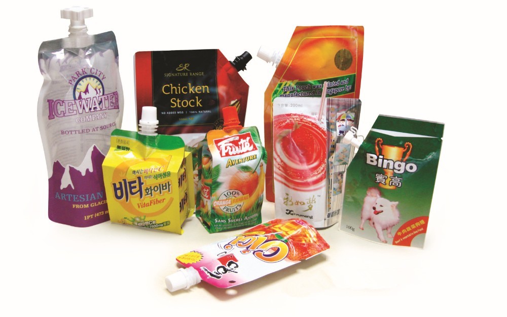 Doypack Pouch Automatic Liquid Packaging Machine 1000ml Max volume For Juice Drinks