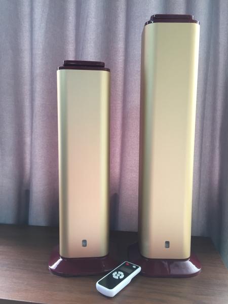 6.4kg 195* 195*530mm Automatic Hotel Scent Diffuser , 12w Gold Color 1500CBM
