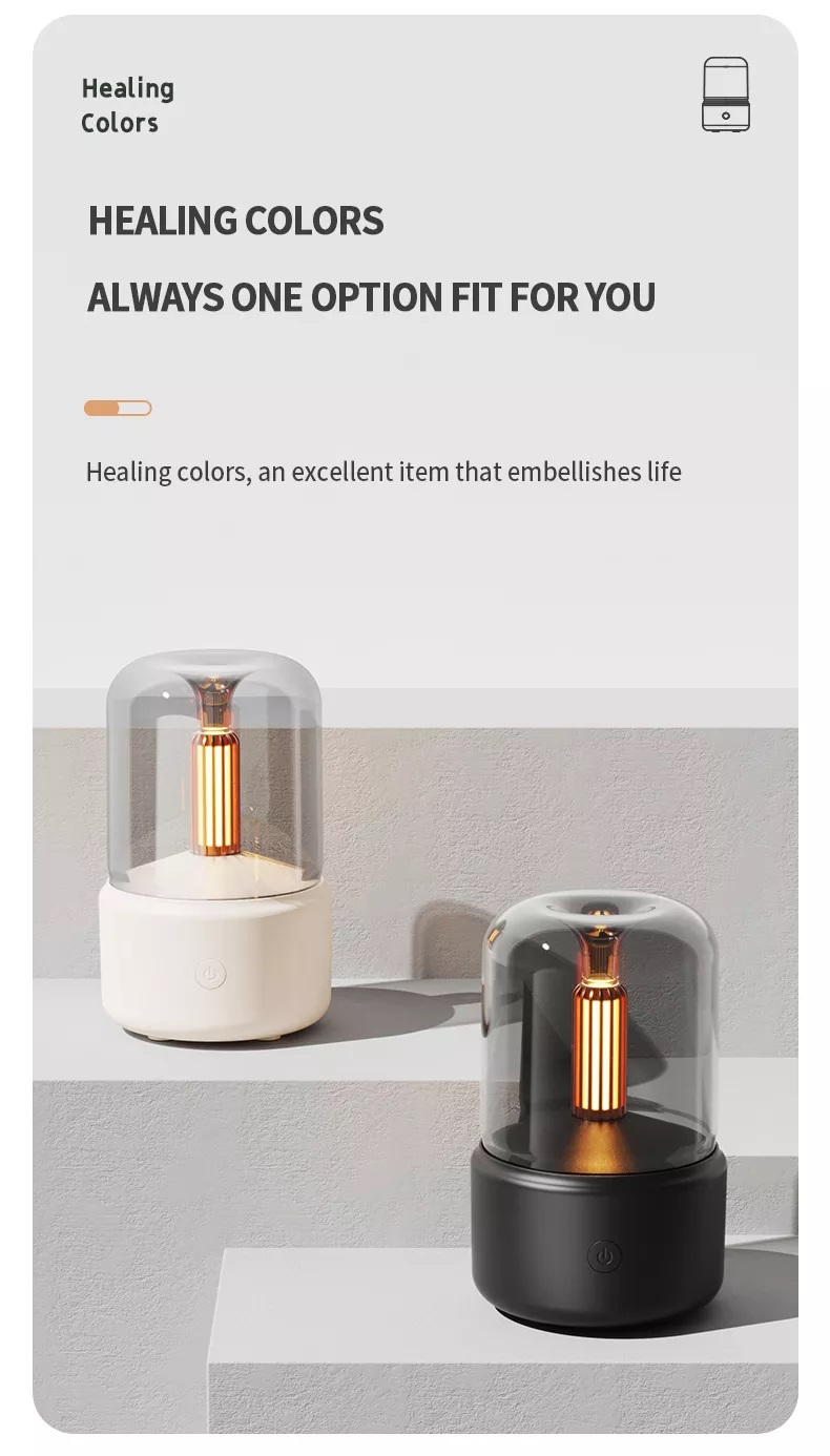 Mist Nebulizer Humidification Aromatherapy Diffuser Mini Portable Air Humidifier Diffuser With Atmosphere Light