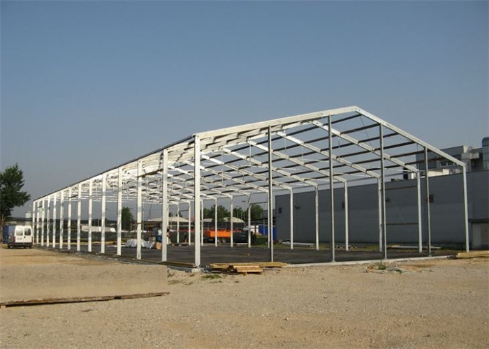 Portal Frame Prefabricated Steel Structure Warehouse Long Span Light Weight