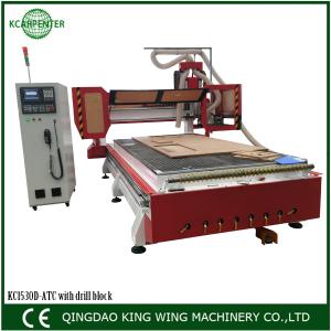 CNC Router with carousel tool changer and drill block HSD spindle syntec