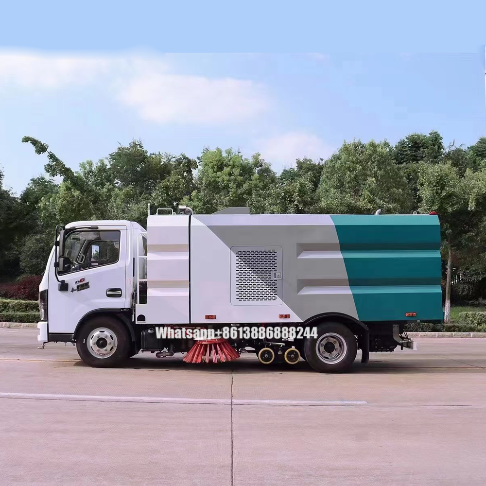 DUOLIKA Road Sweeping Truck Single Row 9000 Liters Street Sweeper Vehicle