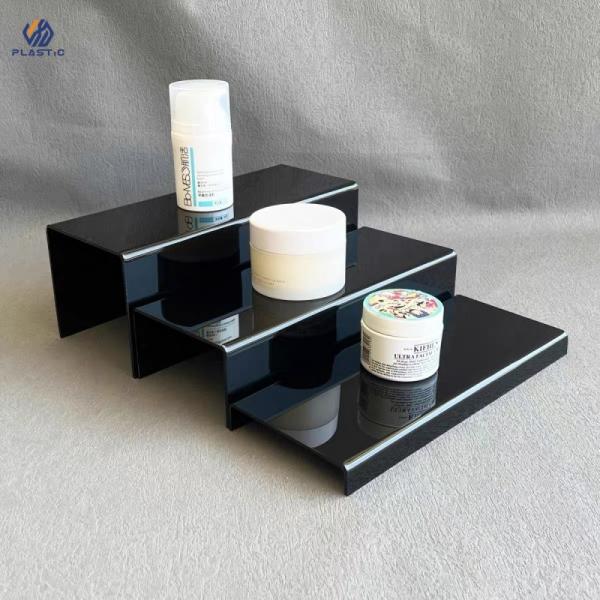 100% Virgin PMMA Acrylic Stand Acrylic Riser Display Shelf For Mall Merchandisin
