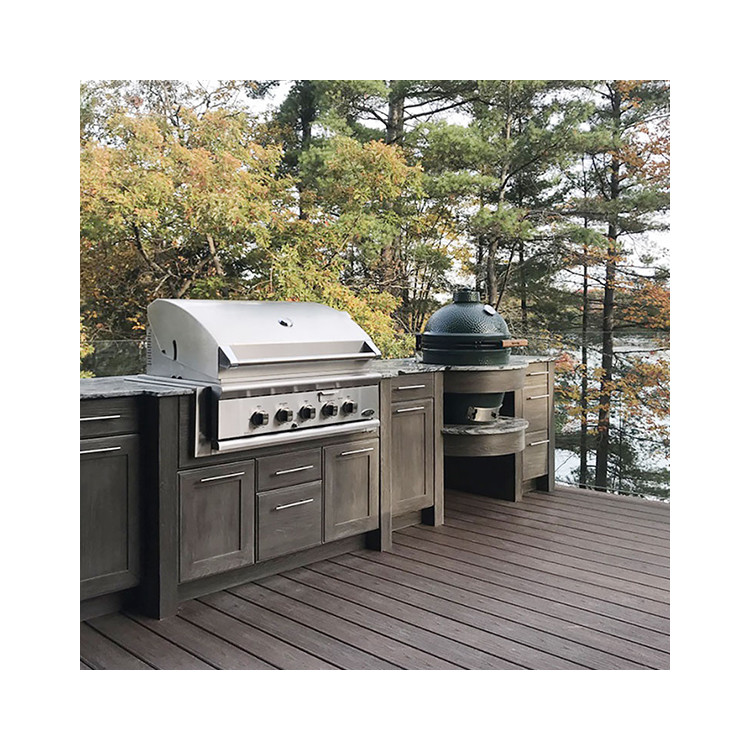 PVC Stainless Steel Outdoor Kitchen Cabinets Modern Design