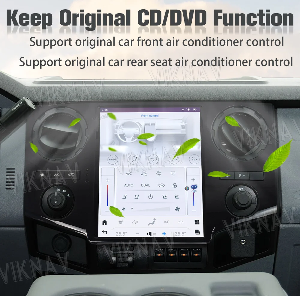 12.1 inch Touch Screen Car Radio For Ford F250 F350 F450 F650 Multimidia Player Auto Stereo Head Unit GPS Carplay