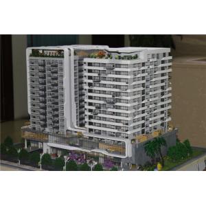 Small Scale House 3D Model With Model Trees / Figures Rendering Color