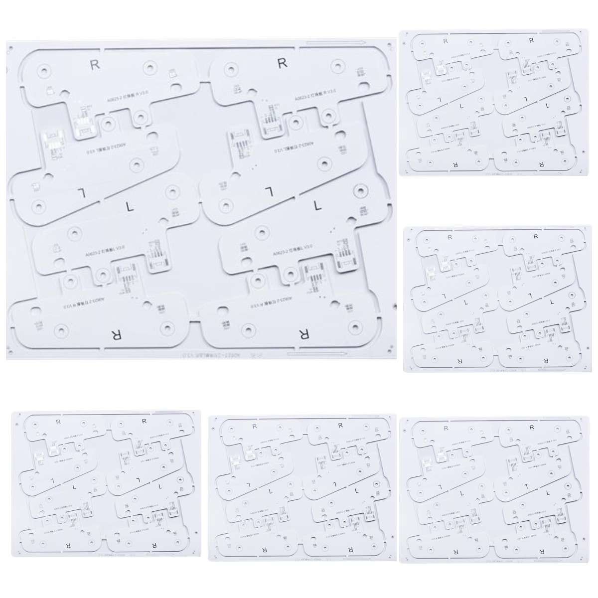 1.0mm LF HASL Led Aluminum Plate Pcb Board White Solder Mask