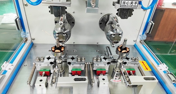Manufacturing Plant PS-W205M DC Brushless Two-Station Coarse Wire Winding Machine
