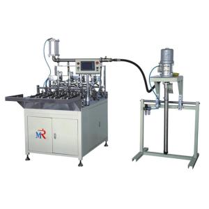  4 Station Oil Filter Caps PVC Gluing Machine 380V 50Hz 1500 Pieces/Hour Capacity Manufactures
