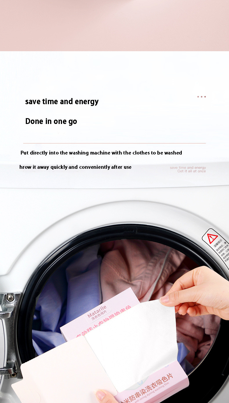 Anti Color Cross Washing Machine Sheets Mixed Color Absorber Sheets Paper Color Master