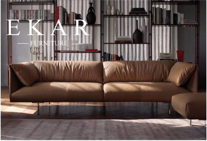European Modern Simple Style 2018 Latest Living Room Furniture Fabric or Leather Sectional Sofa Sets