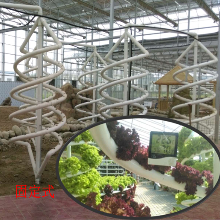 Plants Double Helix Hydroponic Rotating Farming Spiral NFT Hydroponic System