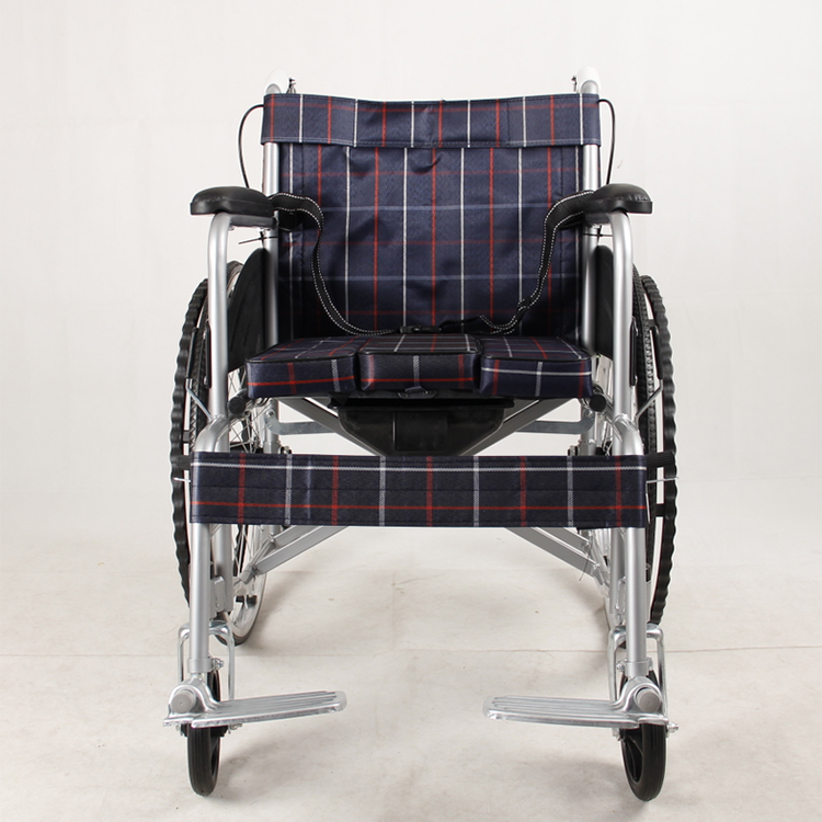 Class I Plaid Wheel Chair Manual Wheelchair ISO13485