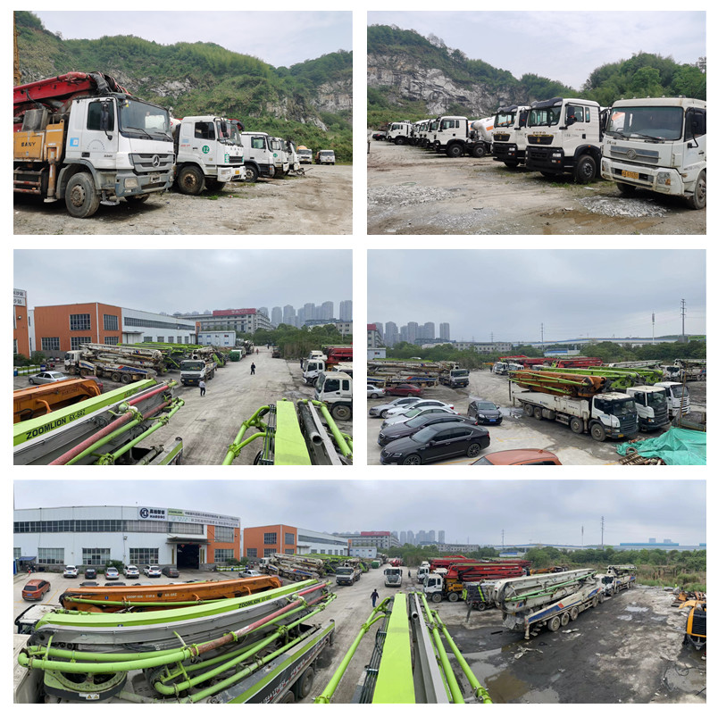 33T Used Truck Concrete Pump , 37 Meter Cement Pump Truck ZLJ5293THB125-37