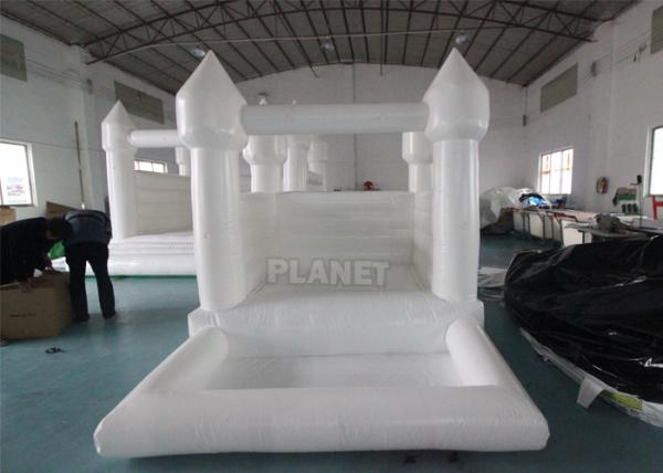 White Small 10FT Inflatable Bounce House PVC Bouncy Castle Jumper Toddler White