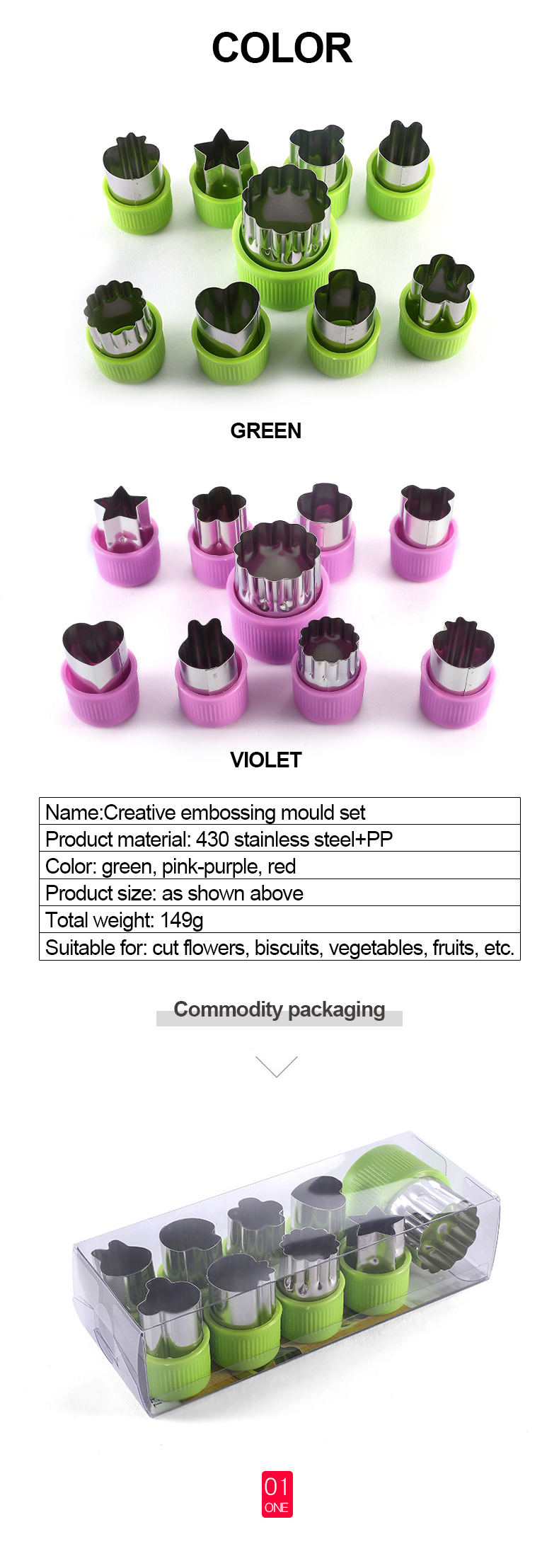 PP Handguard 430 Stainless Steel Fruits Vegetable Cutter