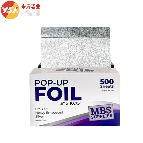 200 Sheet 500 Sheets Pop-Up Aluminium Kitchen Foil Sheets For Food Packing