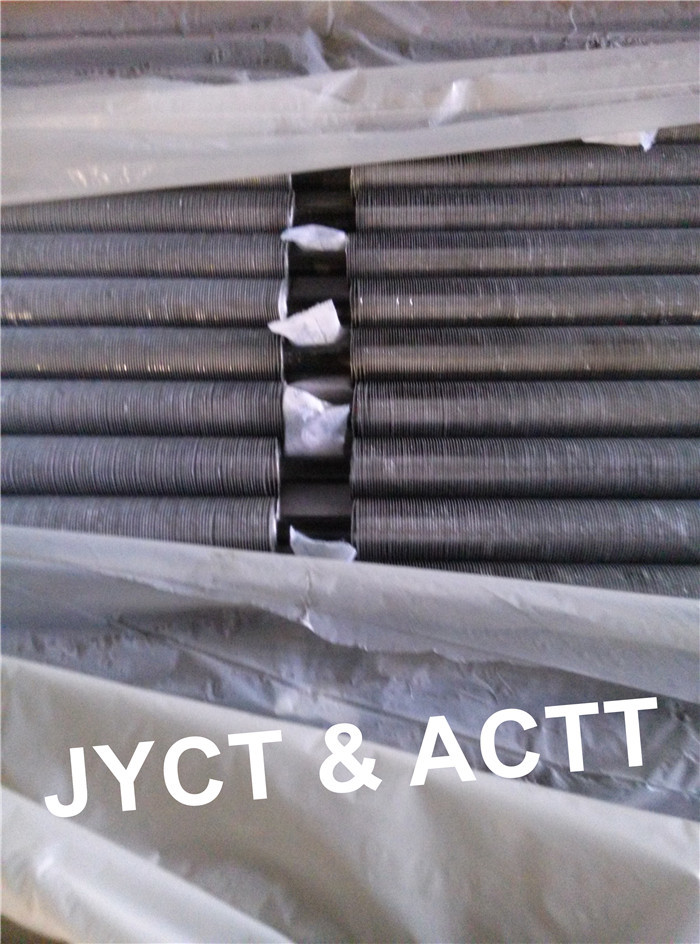 Seamless Extruded Fin Tube For Boiler / Air Cooler , Heat Exchanger Fin Tube OD 25.4mm
