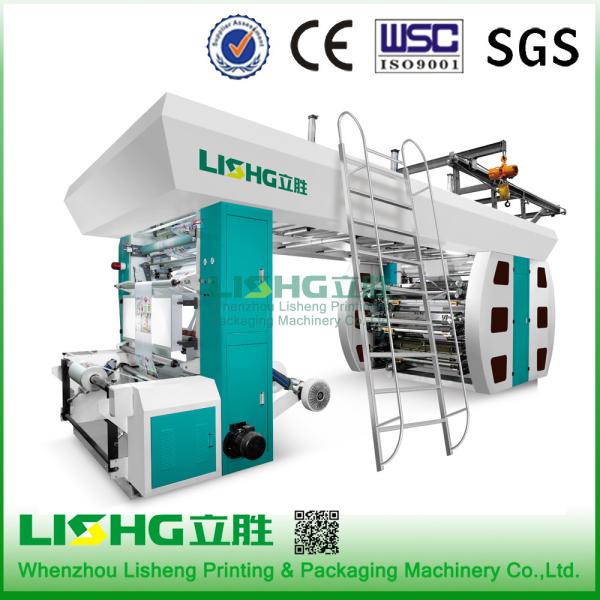 6color central drum flexographic plastic bag paper non woven pp wovenprinting