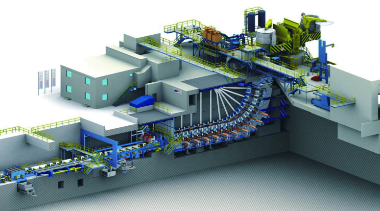 R2.5m One Piece Steel Continuous Casting Machine