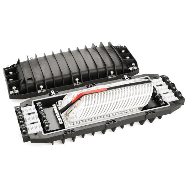 Big Capacity Fiber Optic Splice Closure 288 Fiber Silicone Rubber Aerial Pipe -