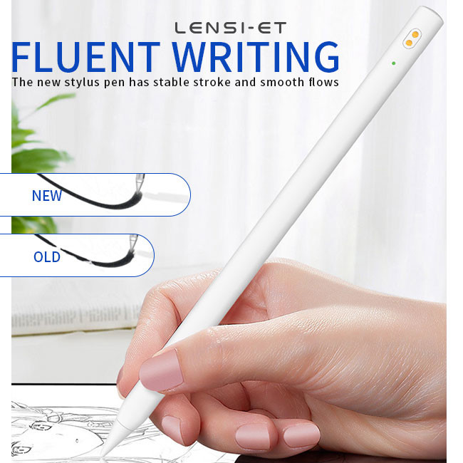 White Column Single Active Stylus Pencil Palm Rejection Universal Stylus Pen For Android