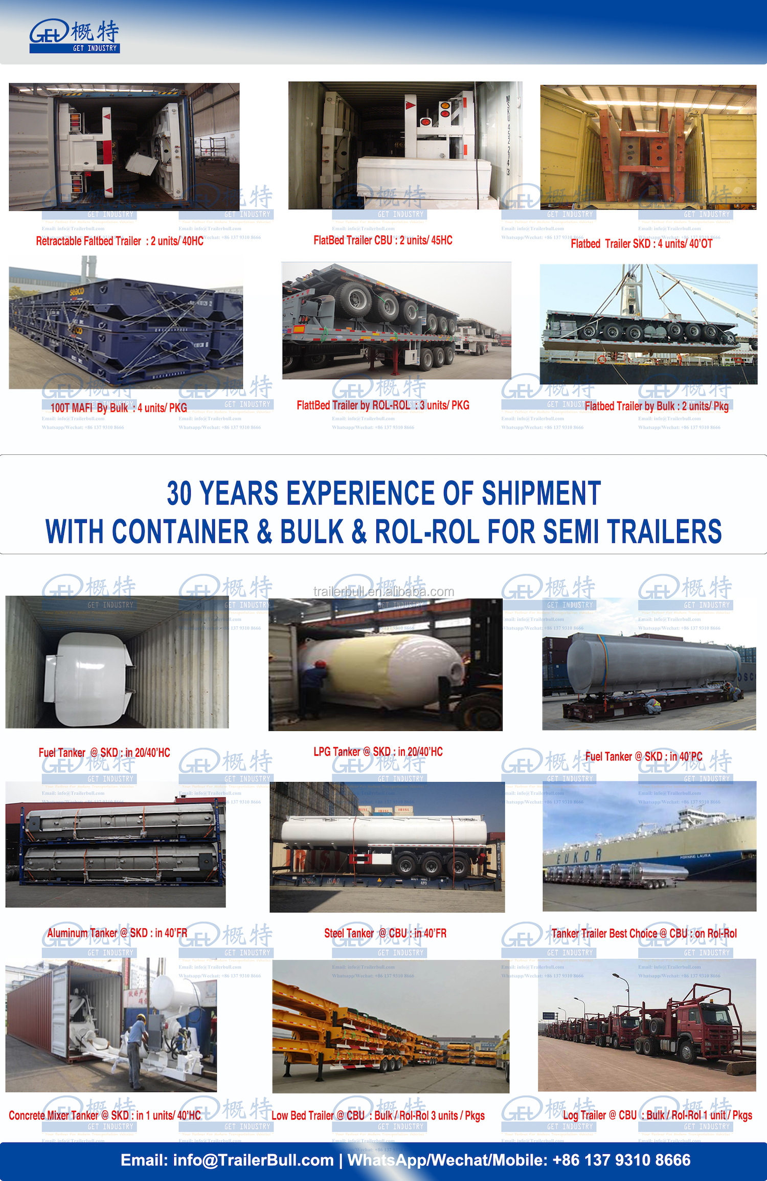 80 Ton Capacity FGN Low Bed Trailers with Wabco Brake System and Loading Deck 596 x 3