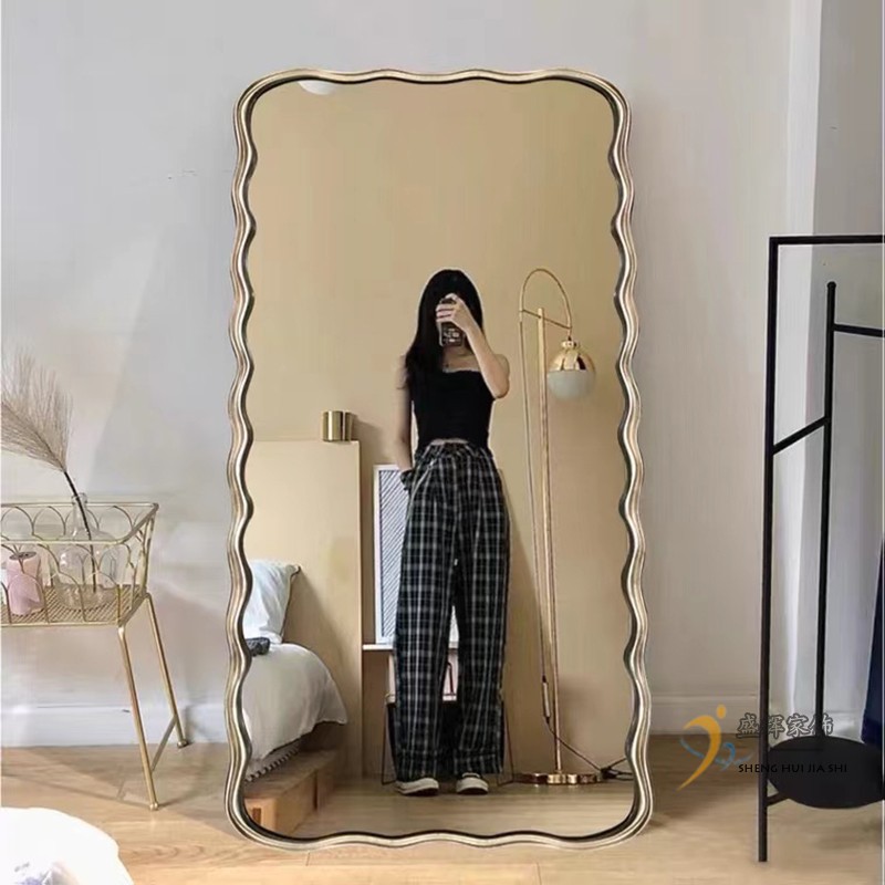 Customized Floor Length Oversized Floor Mirror Wooden Frame 71x32