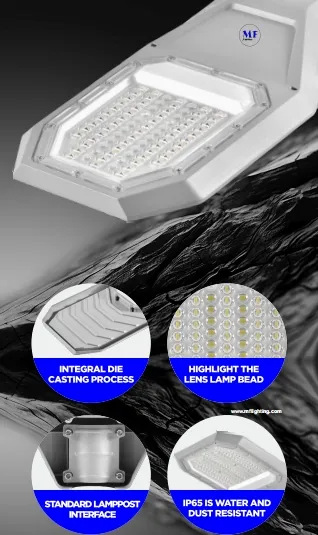 Factory Price Aluminium Waterproof 200W IP65 Ik08 Compacted Park Path Unban Squares Sidewalks Plaza Road Highway LED Solar Garden Street Wall Light