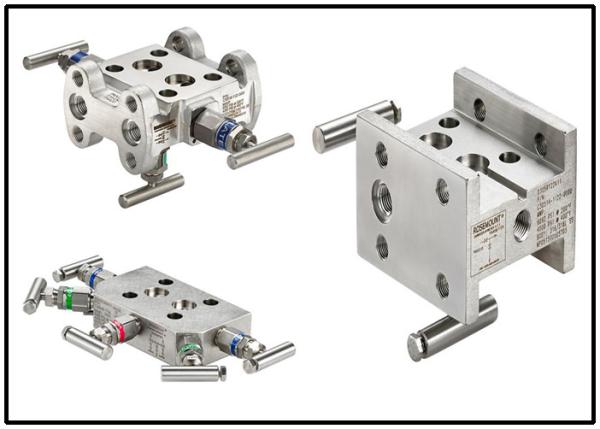 305 / 304 / 306 Rosemount 2 / 3 / 5 Valve Manifold For Differential Pressure