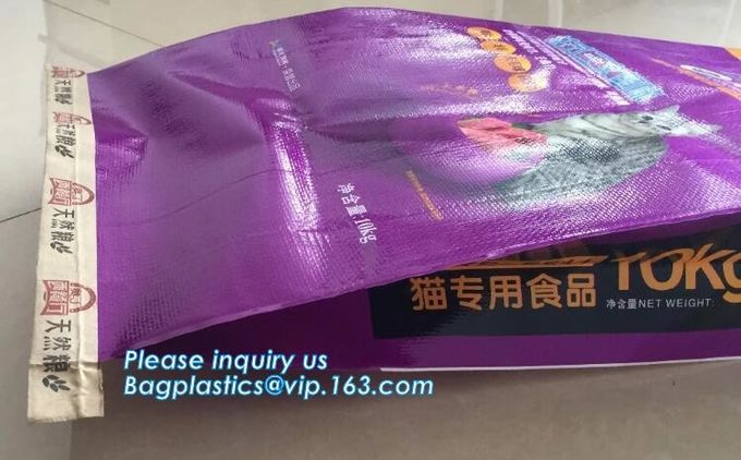 China manufacture high quality free sample recycled printed pp woven bag,beef cattle feed bag BOPP Laminated PP Woven Ba