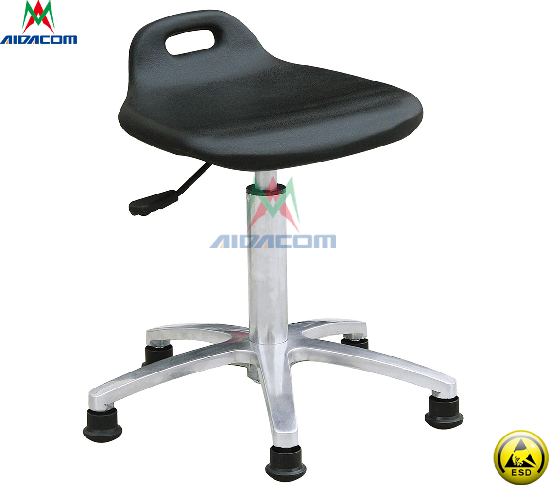 65cm Depth 100mm stroke 10e6 ESD Antistatic Stool