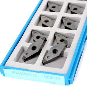 Brazed Tip Polycrystalline Cubic Boron Nitride Solid Cbn Inserts TNGA120404