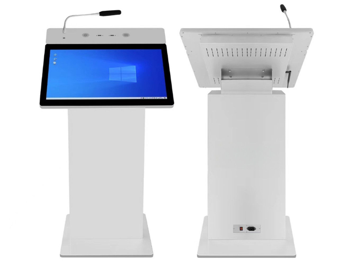  350nits Interactive Digital Podium Smart Educational Equipment FCC RoHs Certification Manufactures
