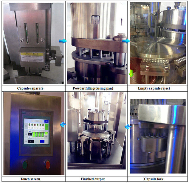 304 or 316 Stainless Steel Small Automatic Capsule Filling Machine