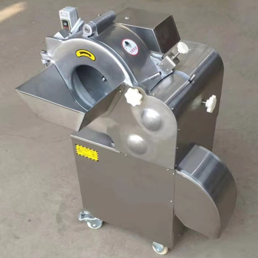 Fruit Chipping Vegetable Cutting Machines 1.5kw Dicing Slicing