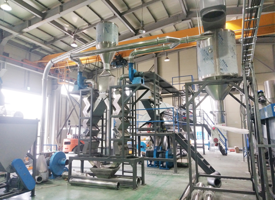 PET PP Plastic Crushing And Washing Machine 500kg/H Recycling Line